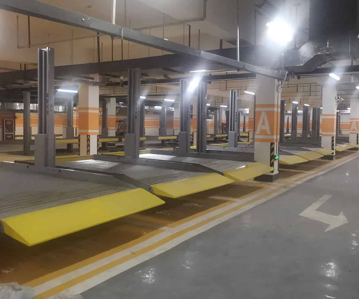 三層升降立體停車(chē)回收